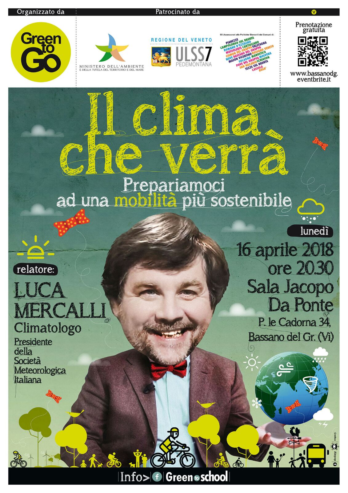 Luca Mercalli: Il clima che verrà @ Sala Jacopo da Ponte | Bassano del Grappa | Veneto | Italia